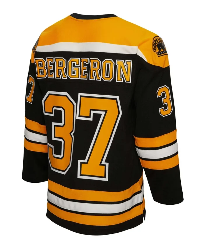 Patrice Bergeron Boston Bruins Mitchell Ness Alternate Captain Patch 2010/11 Blue Line Player Jersey - Black