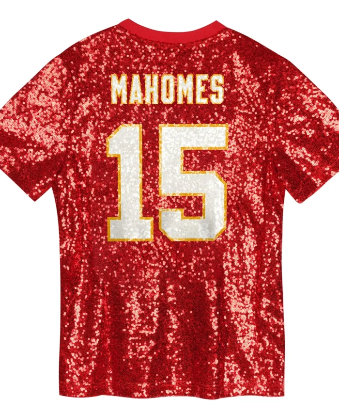 Patrick Mahomes Kansas City Chiefs Women's Player Name & Number V-Neck Fashion Jersey - Red