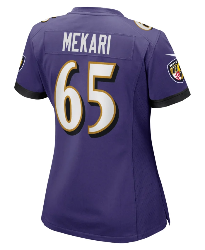Patrick Mekari Baltimore Ravens Women's Game Jersey - Purple