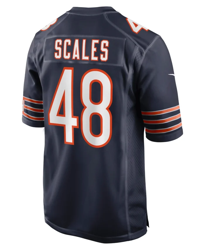 Patrick Scales Chicago Bears Game Jersey - Navy