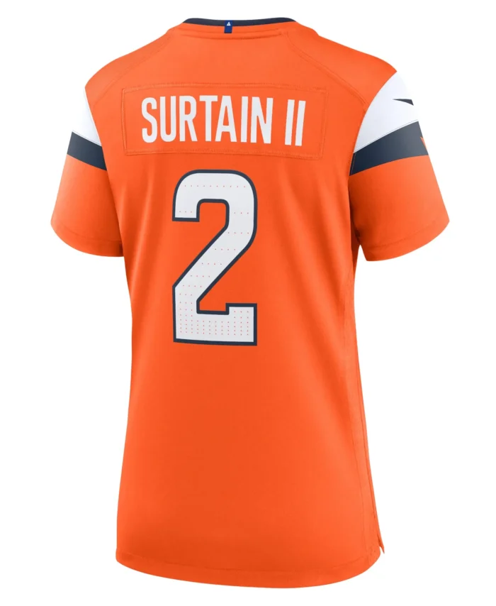 Patrick Surtain II Denver Broncos Women's Mile High Collection Game Jersey - Orange