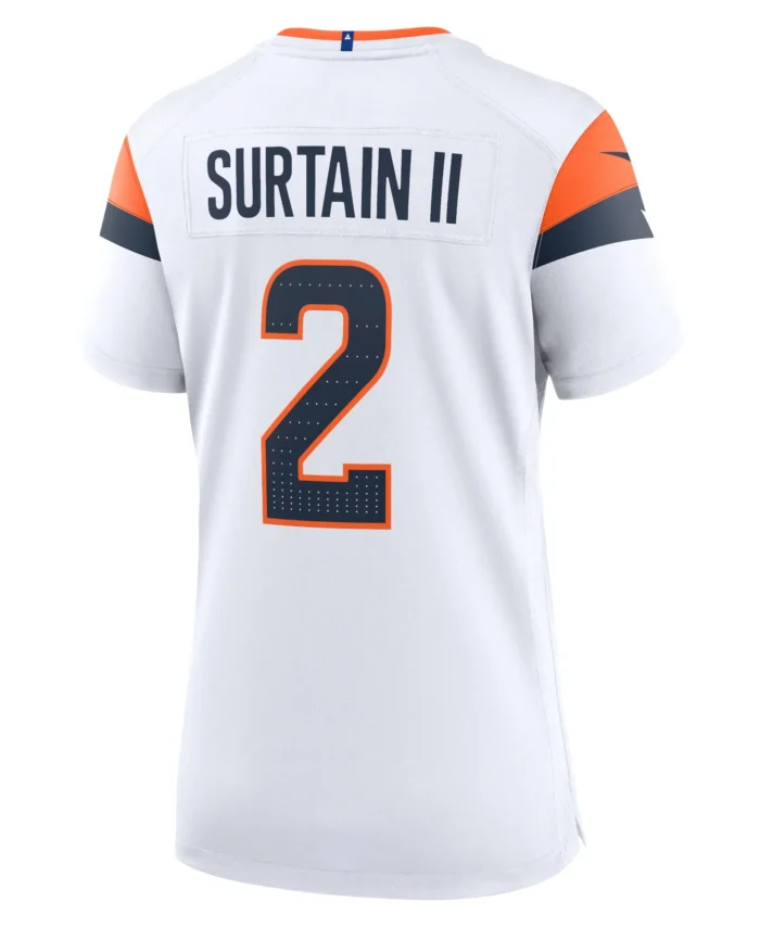 Patrick Surtain II Denver Broncos Women's Mile High Collection Game Jersey - White