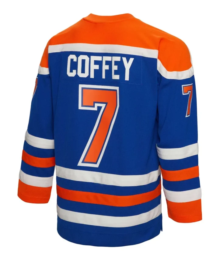 Paul Coffey Edmonton Oilers Mitchell Ness  1986/87 Blue Line Player Jersey - Royal