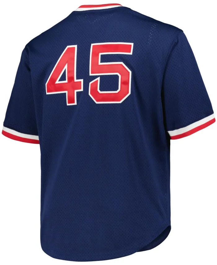Pedro Martinez Boston Red Sox Mitchell Ness 1999 Cooperstown Collection Mesh Pullover Jersey - Navy