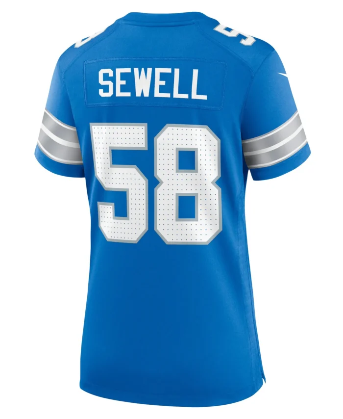 Penei Sewell Detroit Lions Women's Game Jersey - Blue