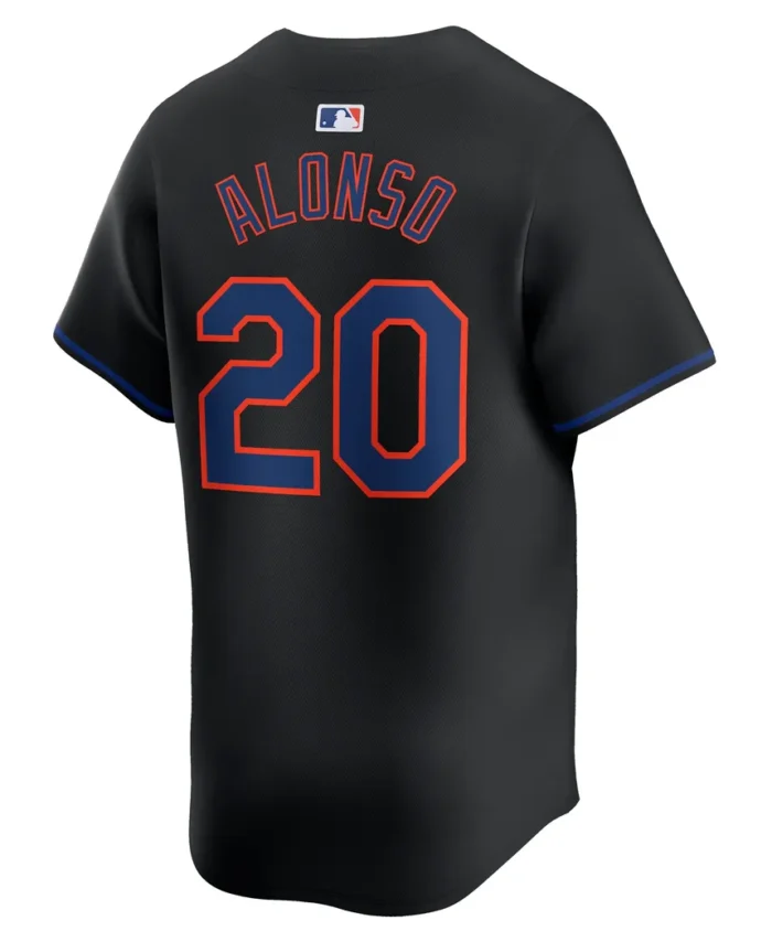 Pete Alonso New York Mets Alternate Limited Player Jersey- Black