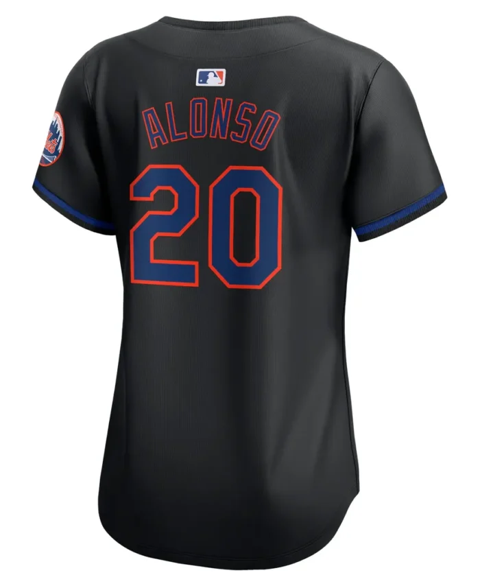 Pete Alonso New York Mets Women Alternate Limited Player Jersey- Black