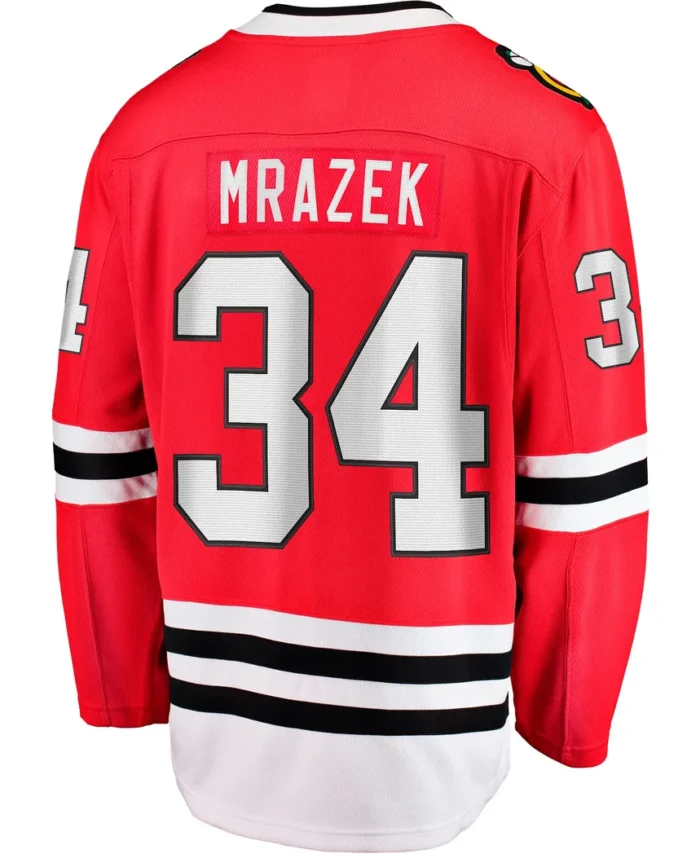 Petr Mrazek Chicago Blackhawks Fanatics Home Breakaway Jersey - Red