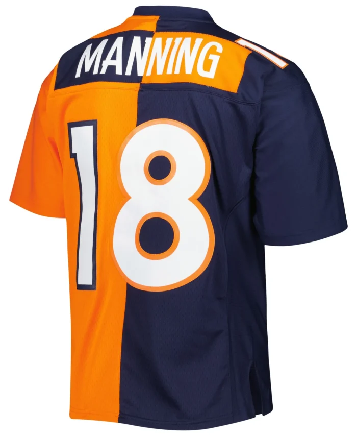 Peyton Manning Denver Broncos Mitchell & Ness 2015 Split Legacy Replica Jersey - Navy/Orange