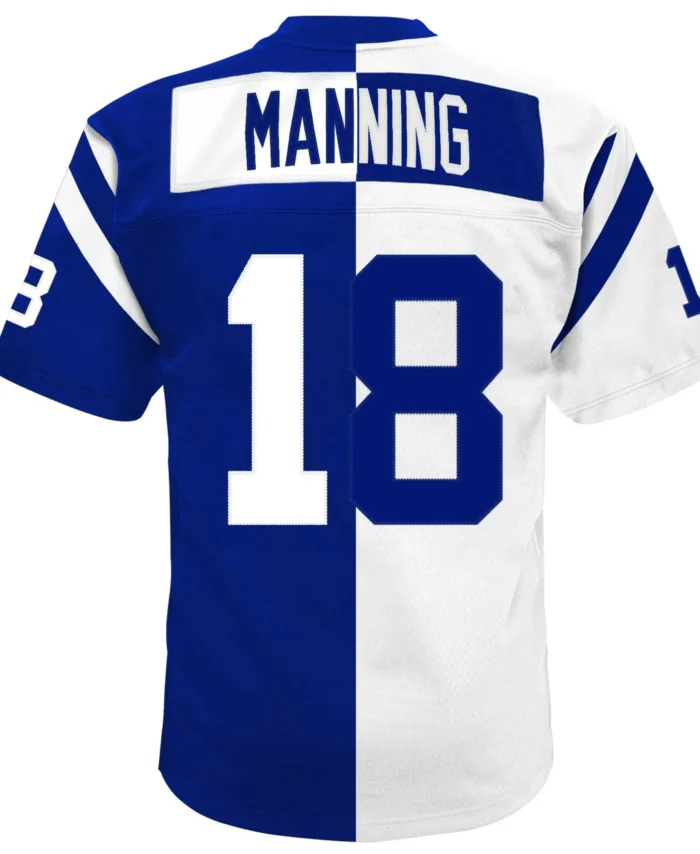Peyton Manning Indianapolis Colts Mitchell & Ness Youth Split Legacy Jersey - White/Royal
In Stock - This item will ship within 2 business days.