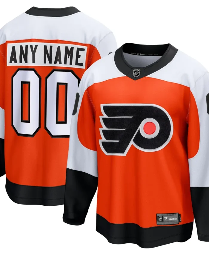 Philadelphia Flyers Fanatics Home Premier Breakaway Custom Jersey - Orange