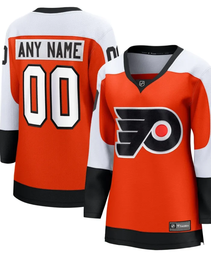 Philadelphia Flyers Fanatics Women Home Premier Breakaway Custom Jersey - Burnt Orange