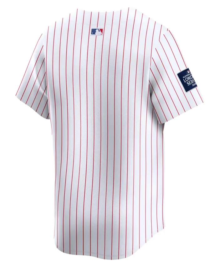 Philadelphia Phillies 2024 MLB World Tour London Series Home Limited Jersey- White