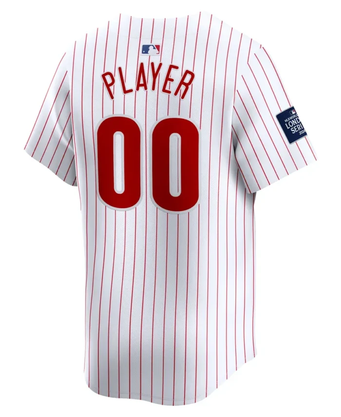 Philadelphia Phillies 2024 MLB World Tour London Series Home Pick-A-Player Limited Jersey- White