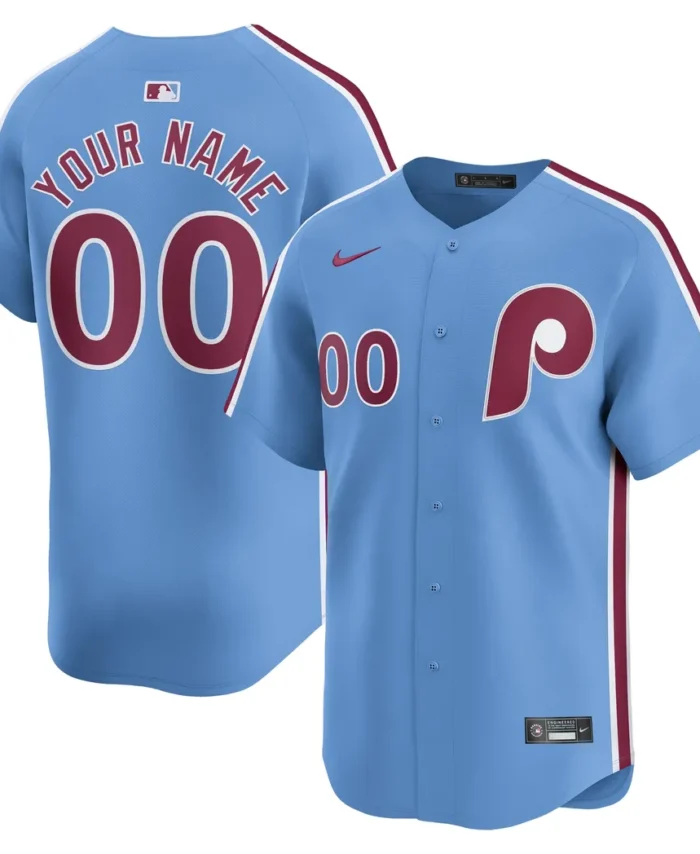 Philadelphia Phillies  Alternate Limited Custom Jersey- Light Blue