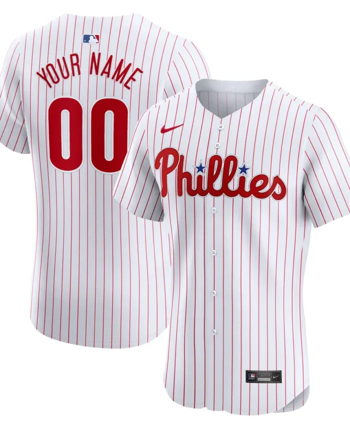 Philadelphia Phillies Home Elite Custom Jersey- White
