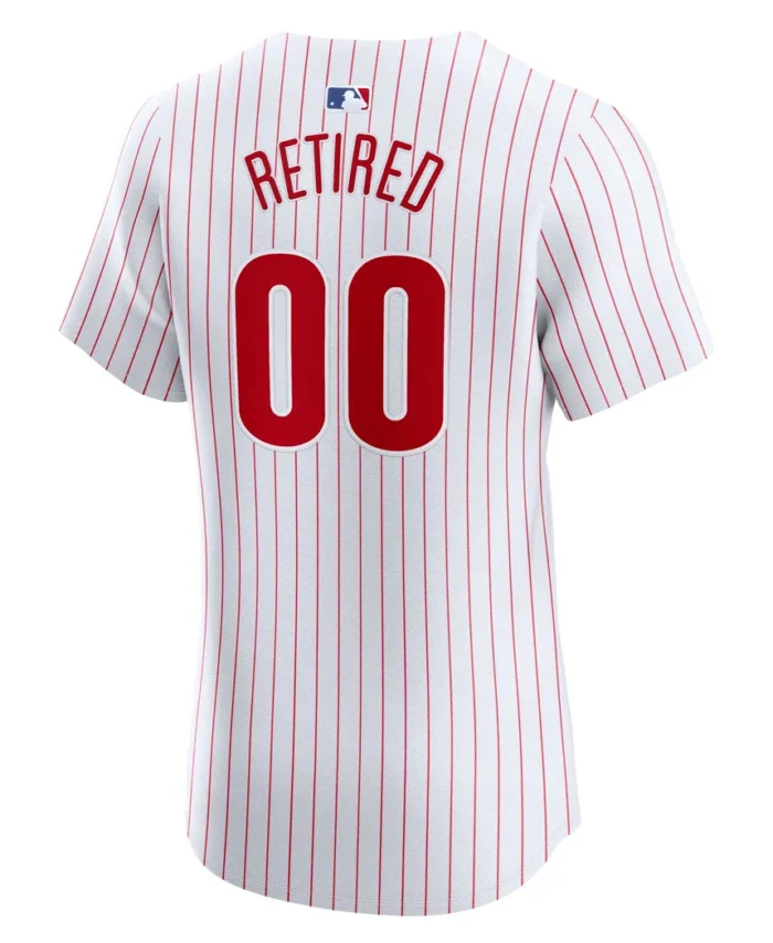 Philadelphia Phillies Home Elite Pick-A-Player Retired Roster Jersey- White