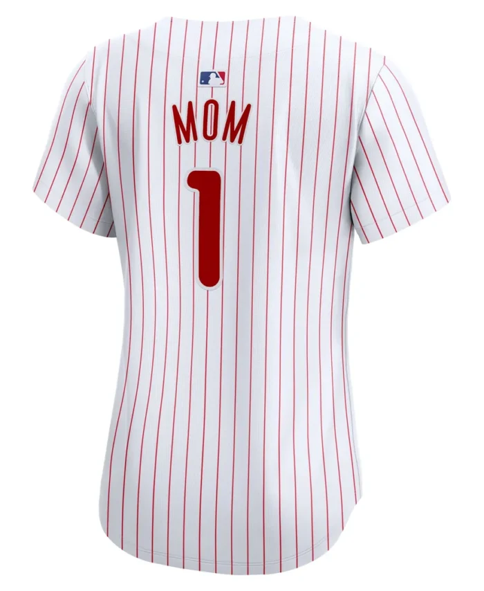 Philadelphia Phillies Women Mom Home Limited Jersey- White