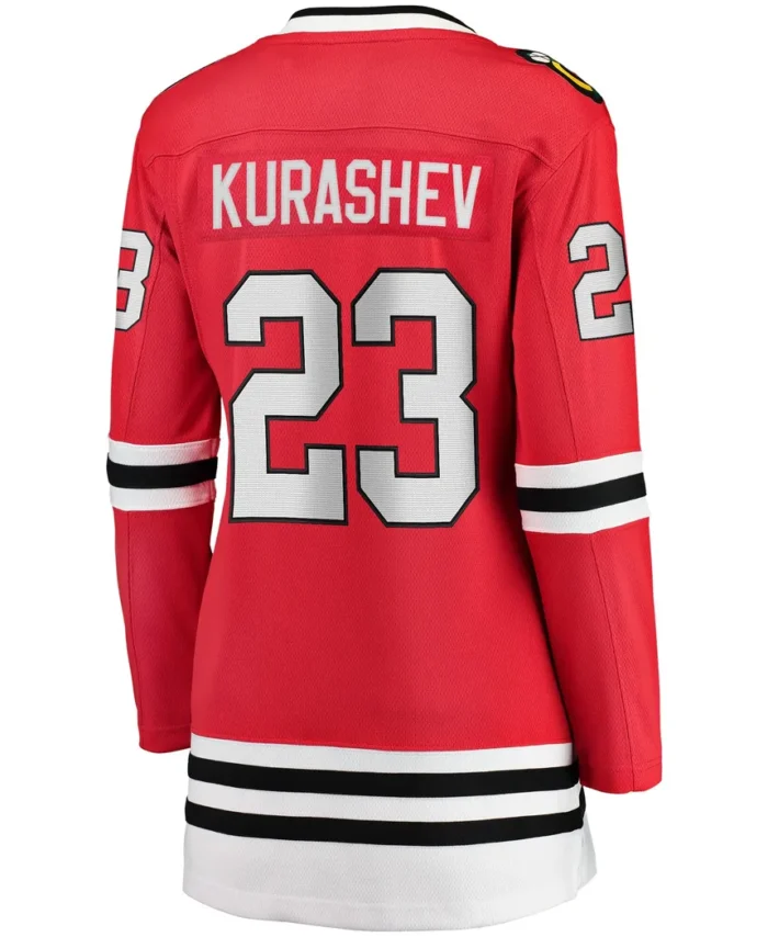 Philipp Kurashev Chicago Blackhawks Fanatics Women Home Breakaway Player Jersey - Red