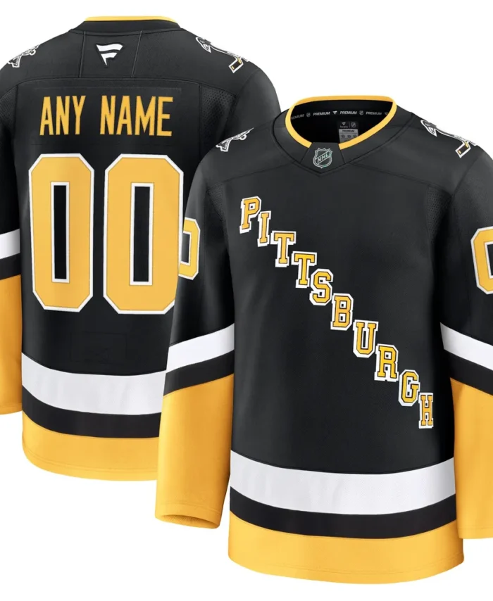 Pittsburgh Penguins Fanatics Alternate Premium Custom Jersey - Black