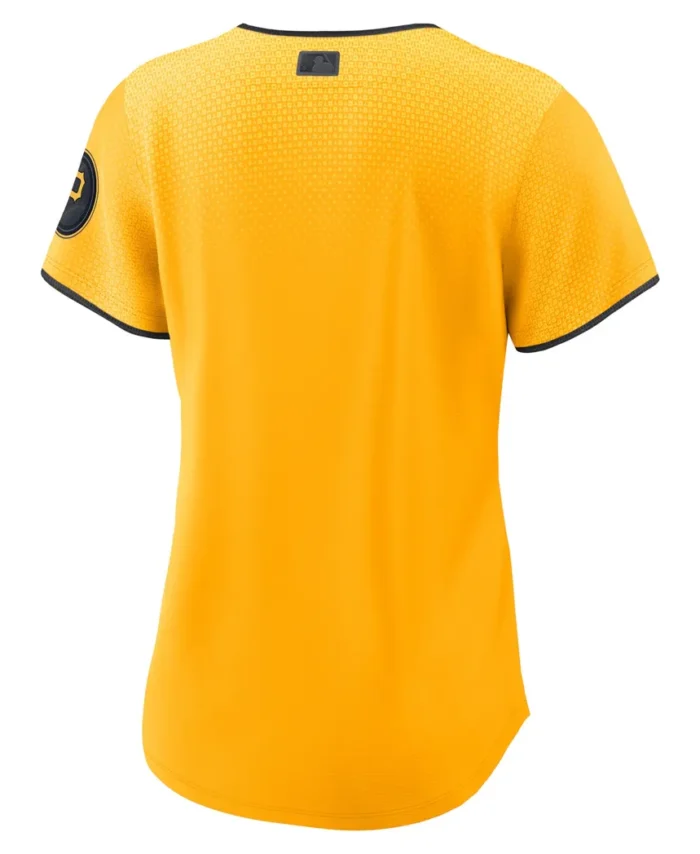 Pittsburgh Pirates Women City Connect Replica Jersey- Gold