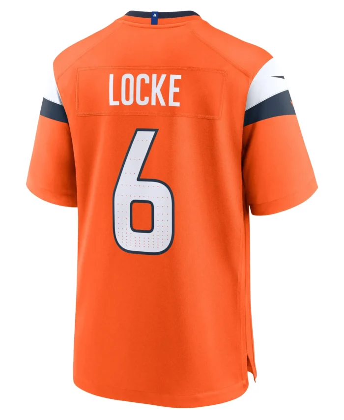 P.J. Locke Denver Broncos Team Game Jersey -  Orange