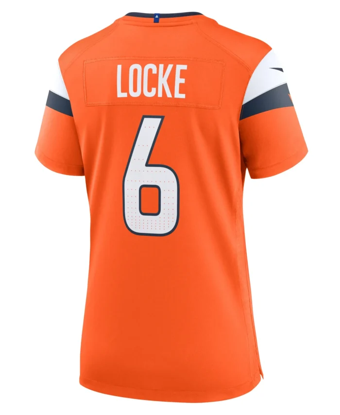 P.J. Locke Denver Broncos Women's Team Game Jersey -  Orange