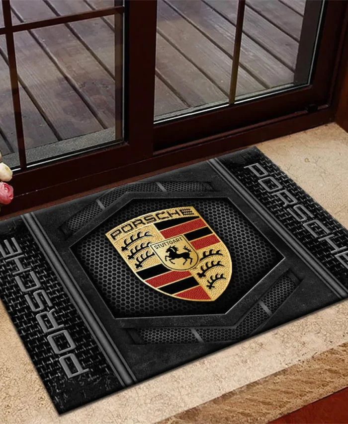 Iconic Sports Vehicle Doormat, Automotive Logo Style Floor Mat CAR135 - Gray