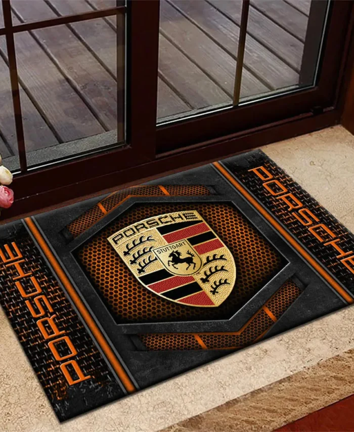 Precision Handling Car Doormat, All Over Print Doormat For Car Owners CAR135 - Orange