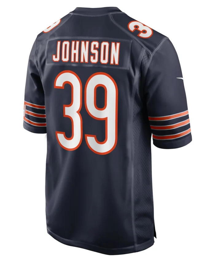 Quindell Johnson Chicago Bears Team Game Jersey -  Navy