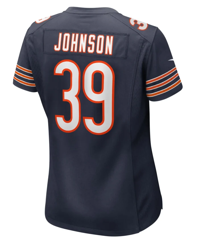 Quindell Johnson Chicago Bears Women's Team Game Jersey -  Navy