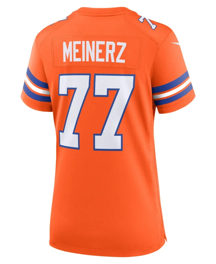 Quinn Meinerz Denver Broncos Women's Mile High Collection 1977 Throwback Player Game Jersey - Orange