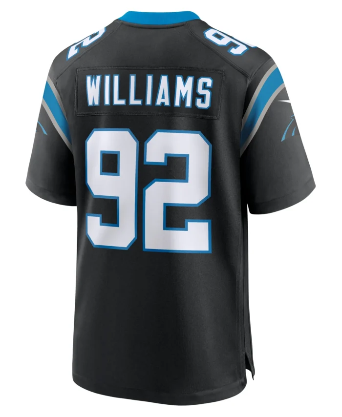 Raequan Williams Carolina Panthers Team Game Jersey - Black