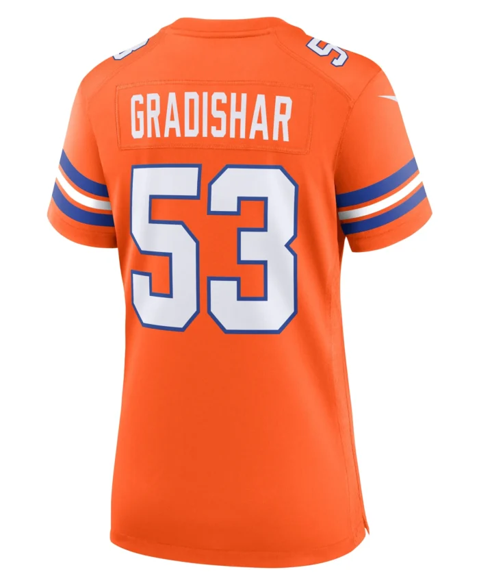 Randy Gradishar Denver Broncos Women's Mile High Collection 1977 Throwback Retired Player Game Jersey - Orange