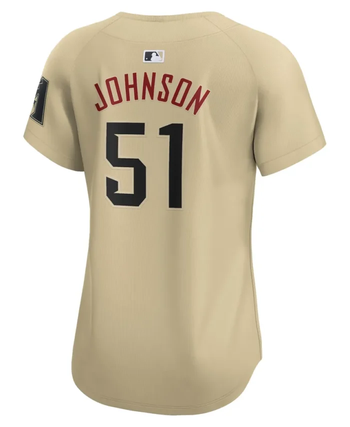 Randy Johnson Arizona Diamondbacks Women City Connect Retired Player Jersey - Sand