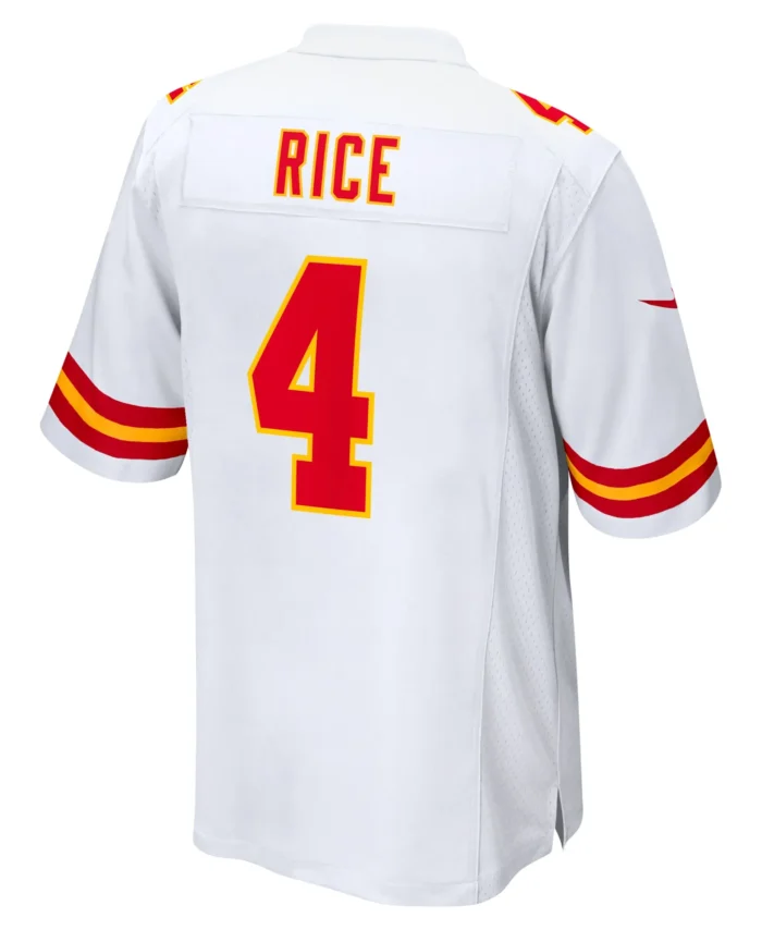 Rashee Rice Kansas City Chiefs  Game Jersey -  White