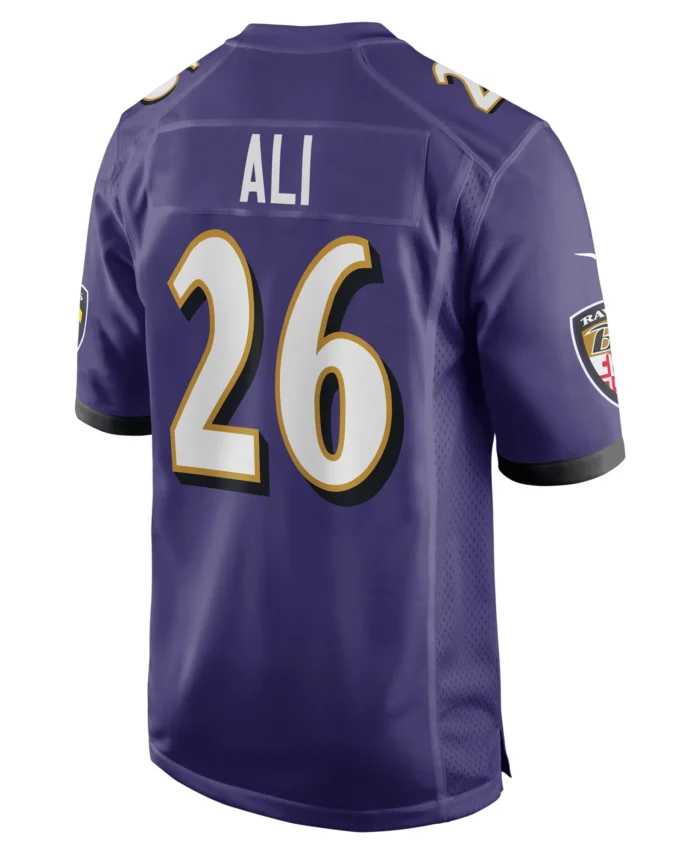 Rasheen Ali Baltimore Ravens Team Game Jersey -  Purple