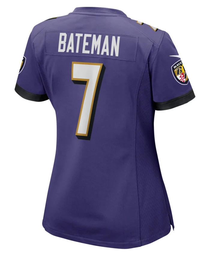 Rashod Bateman Baltimore Ravens Women's Game Jersey - Purple