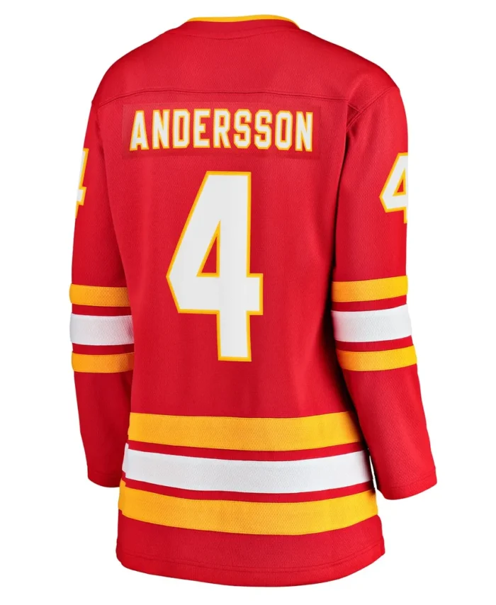 Rasmus Andersson Calgary Flames Fanatics Women Home Team Breakaway Player Jersey - Red
