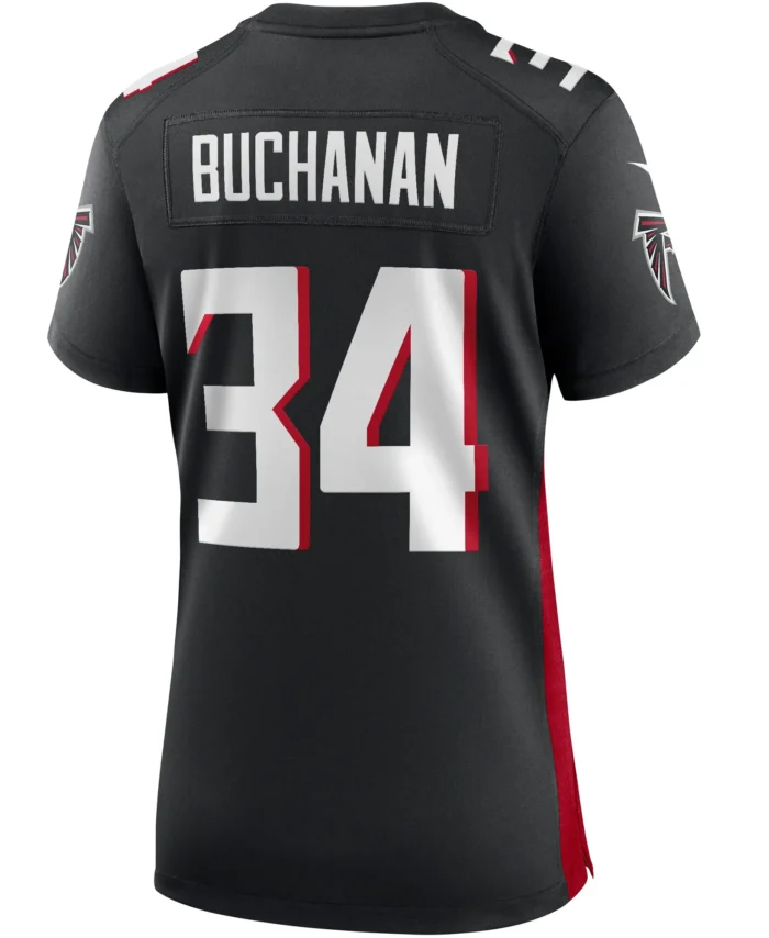 Ray Buchanan Atlanta Falcons Women's Game Retired Player Jersey - Black