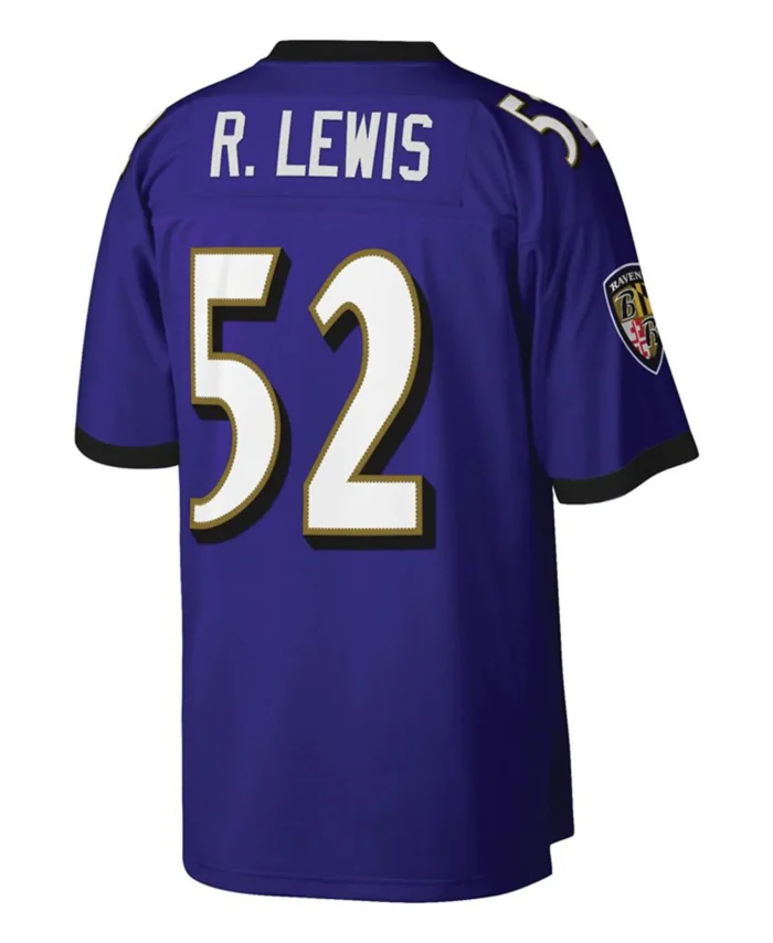 Ray Lewis Baltimore Ravens Mitchell & Ness Big & Tall 2000 Retired Player Replica Jersey - Purple