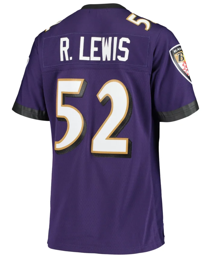 Ray Lewis Baltimore Ravens Mitchell & Ness Women's Legacy Replica Team Jersey - Purple