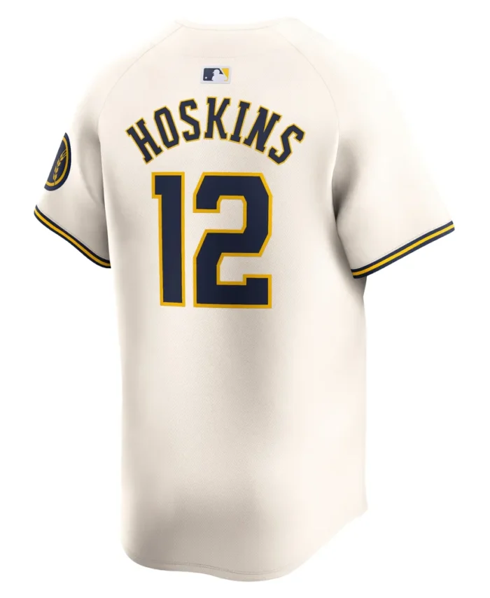 Rhys Hoskins Milwaukee Brewers Home Limited Player Jersey - Cream