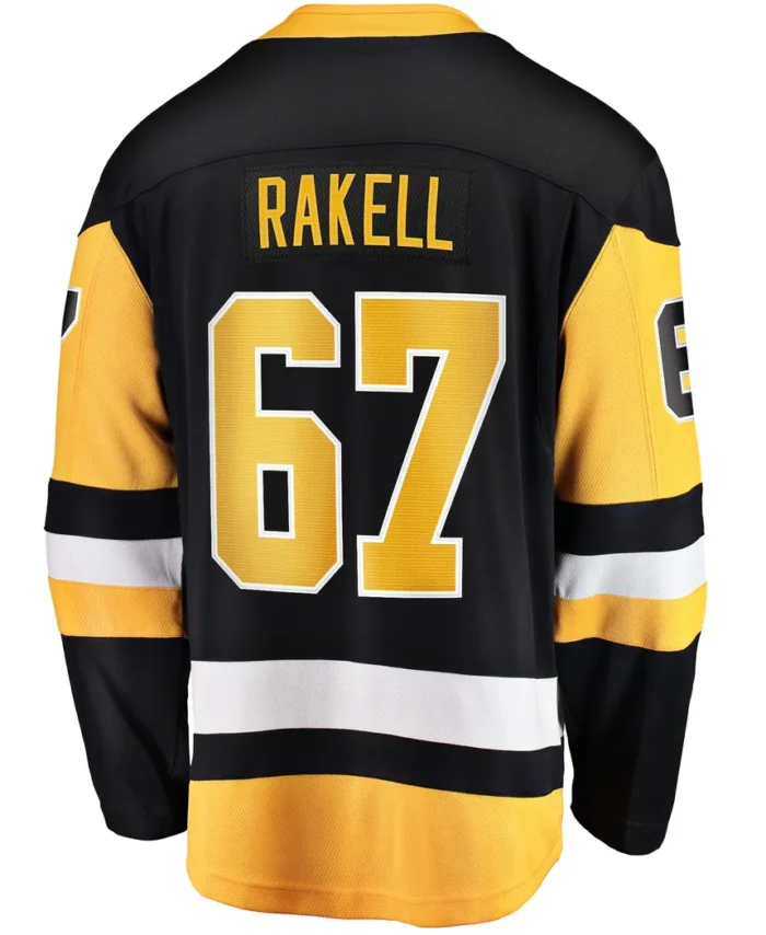 Rickard Rakell Pittsburgh Penguins Fanatics Home Breakaway Player Jersey - Black