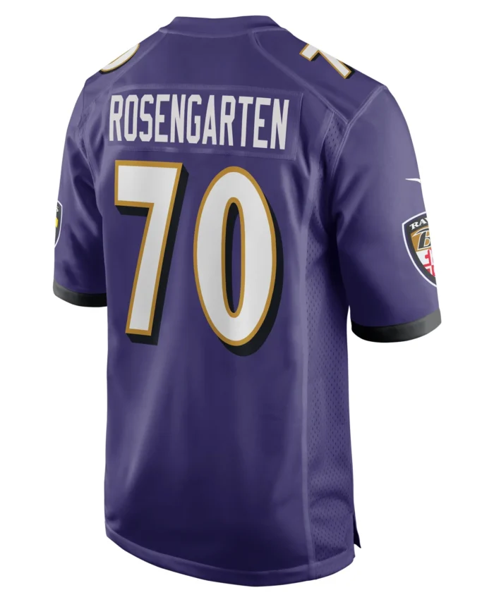 Roger Rosengarten Baltimore Ravens Team Game Jersey -  Purple