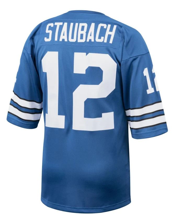 Roger Staubach Dallas Cowboys 1971 Mitchell & Ness Authentic Throwback Retired Player Jersey - Royal