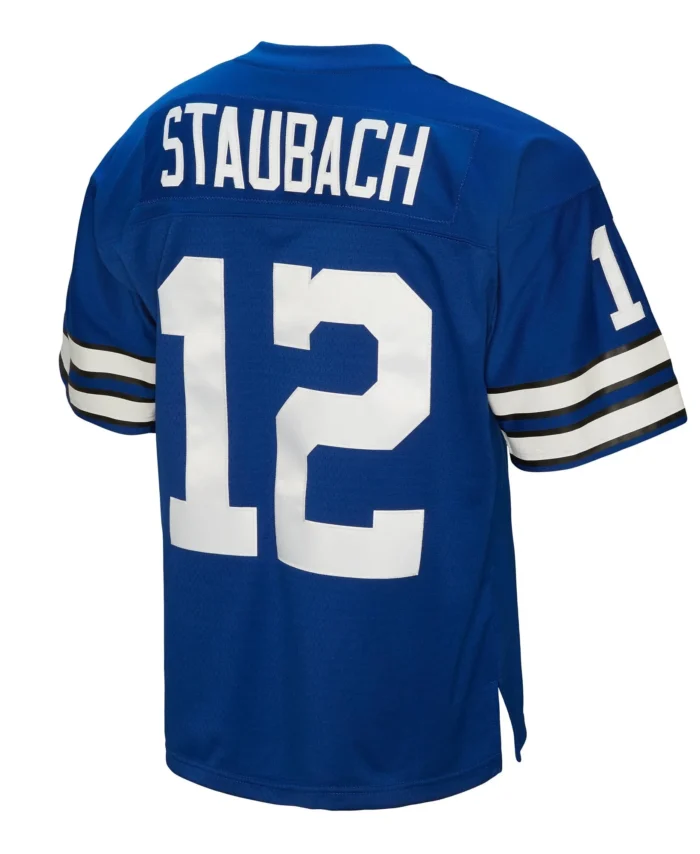 Roger Staubach Dallas Cowboys Mitchell & Ness Big & Tall 1971 Legacy Retired Player Jersey - Navy