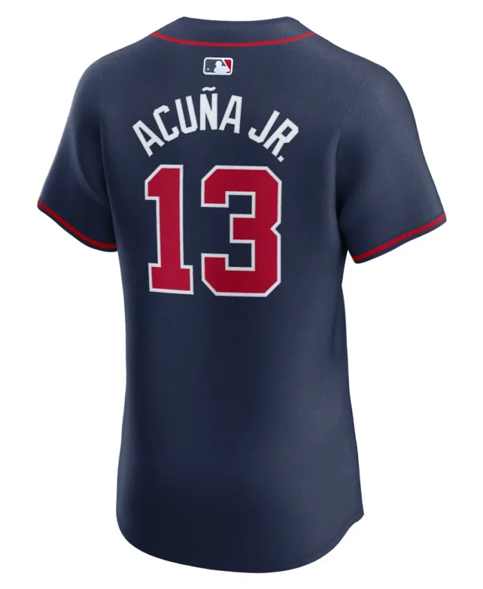 Ronald Acuna Jr. Atlanta Braves Alternate Elite Player Jersey - Navy