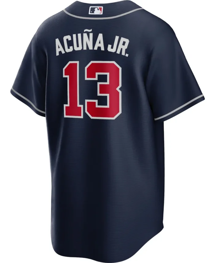 Ronald Acuna Jr. Atlanta Braves Big Tall Alternate Replica Player Jersey - Navy