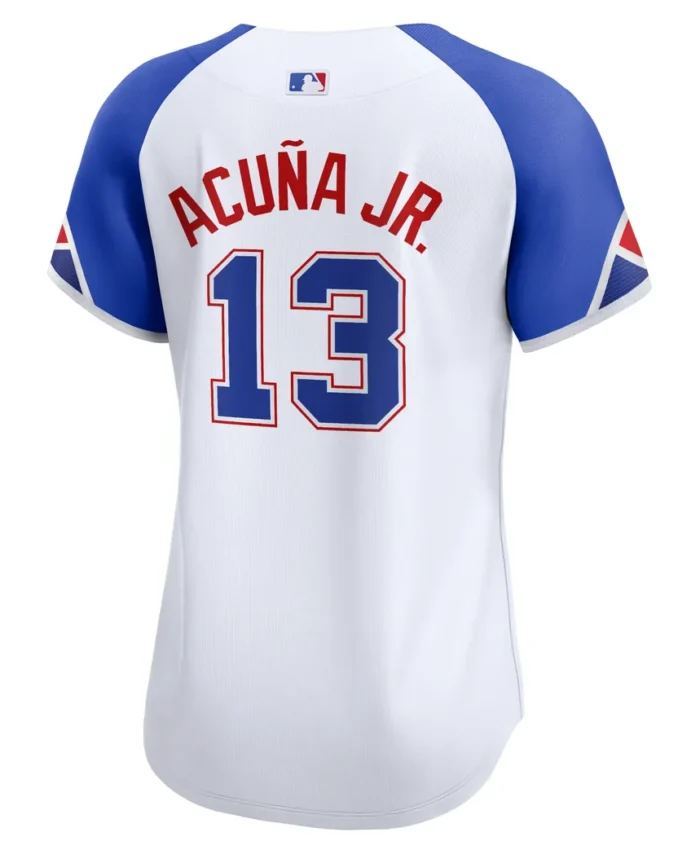 Ronald Acuna Jr. Atlanta Braves Women City Connect Limited Player Jersey - White